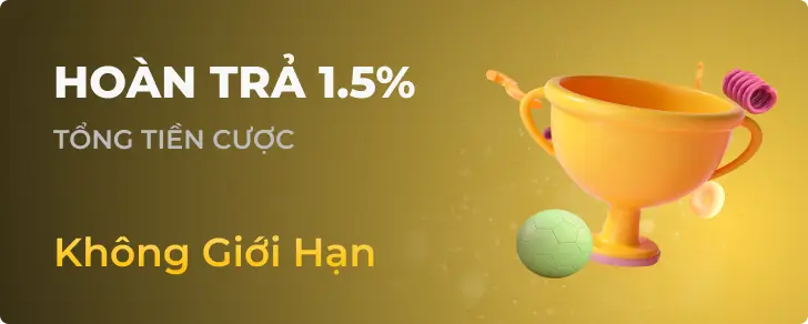 Khuyến mãi Hoàn Trả 1.5% tại quickhitt777