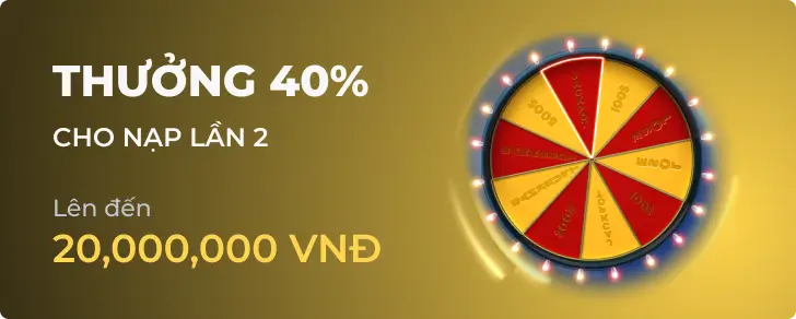 Khuyến mãi Thưởng 40% tại quickhitt777